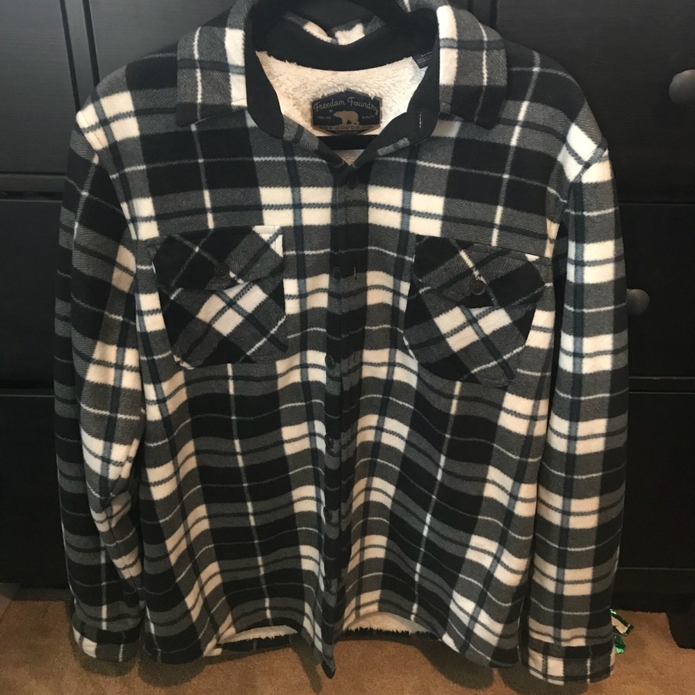 Men’s Plaid Fleece Jacket